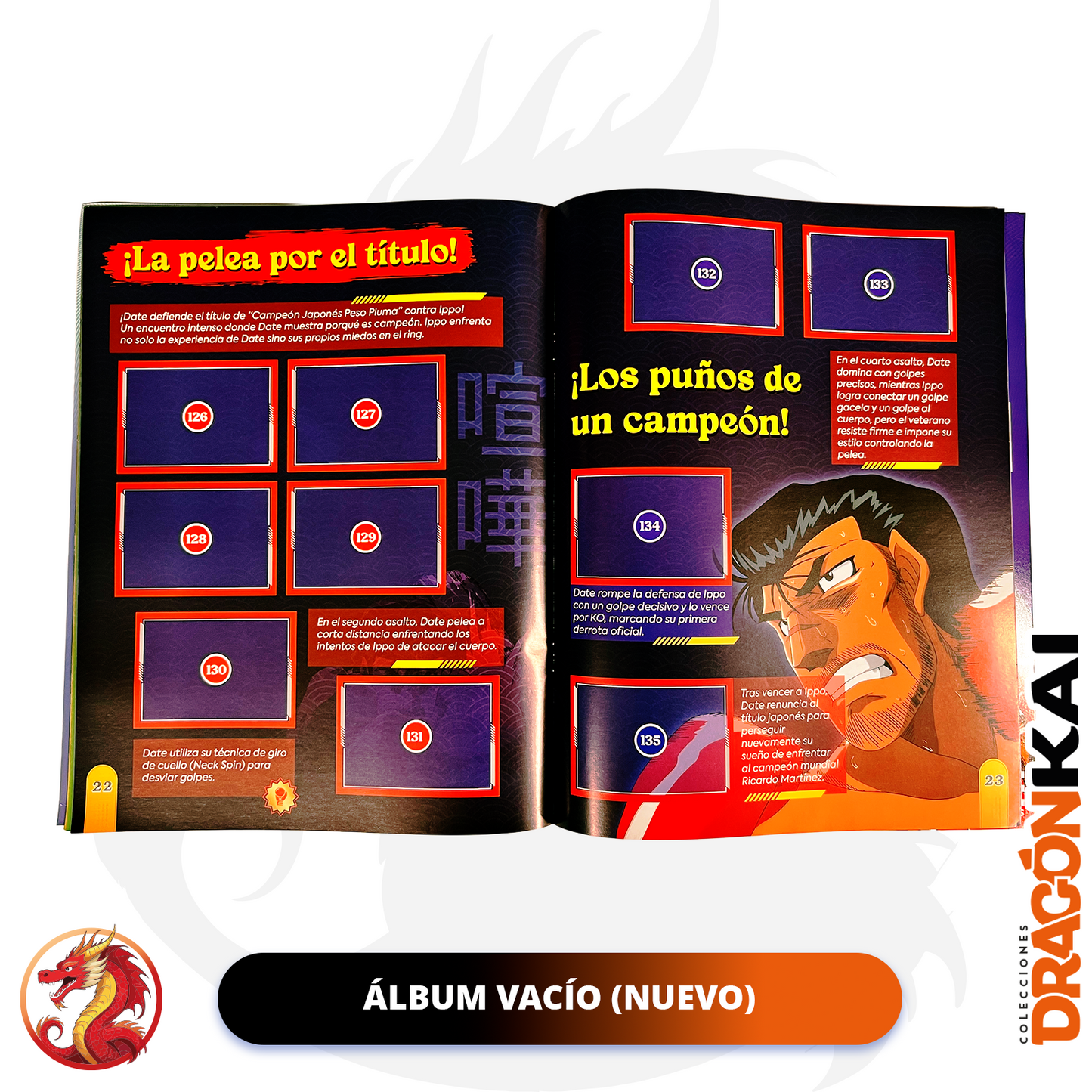 Álbum Hajime No Ippo + Set completo a pegar