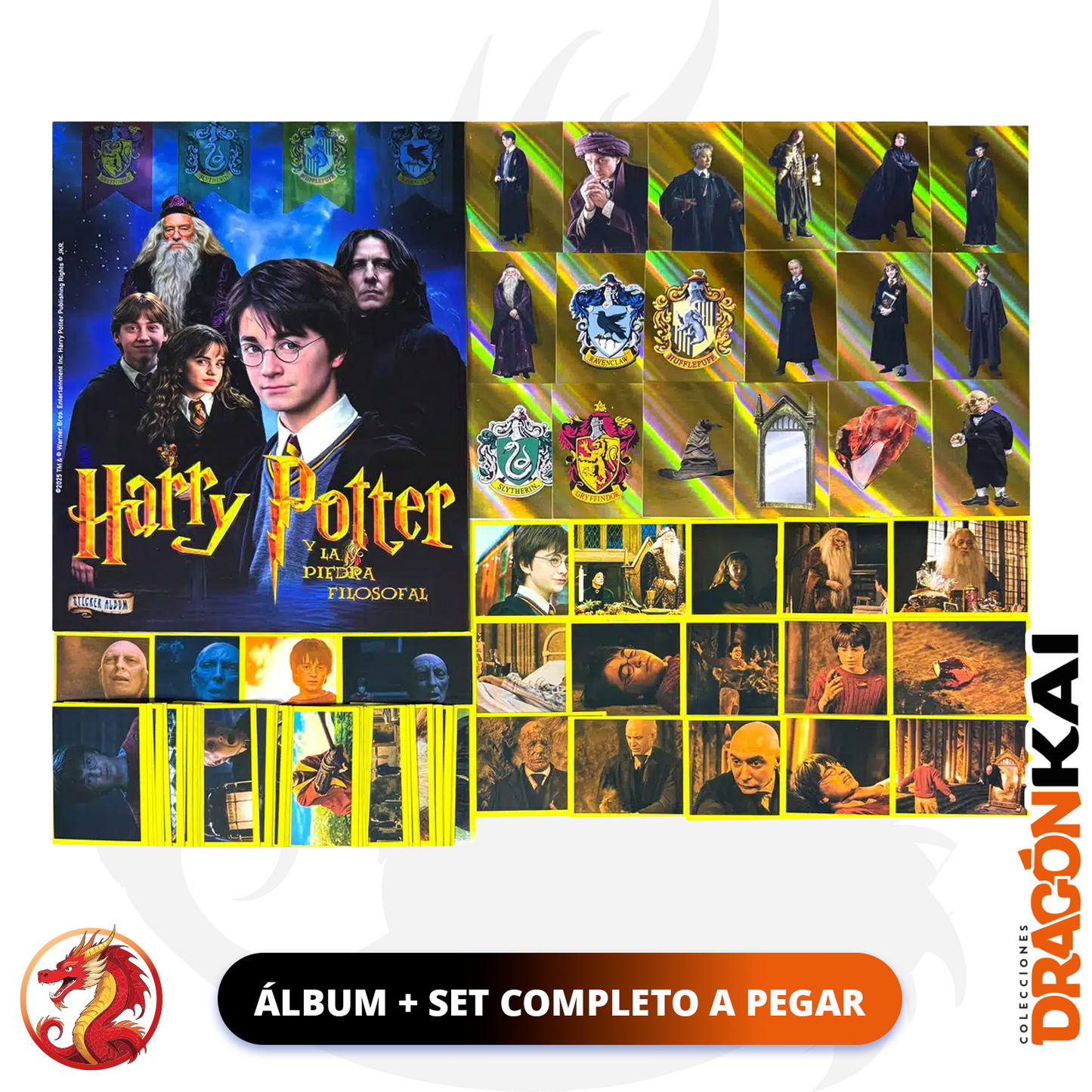 Álbum Harry Potter y La Piedra Filosofal + Set completo a pegar
