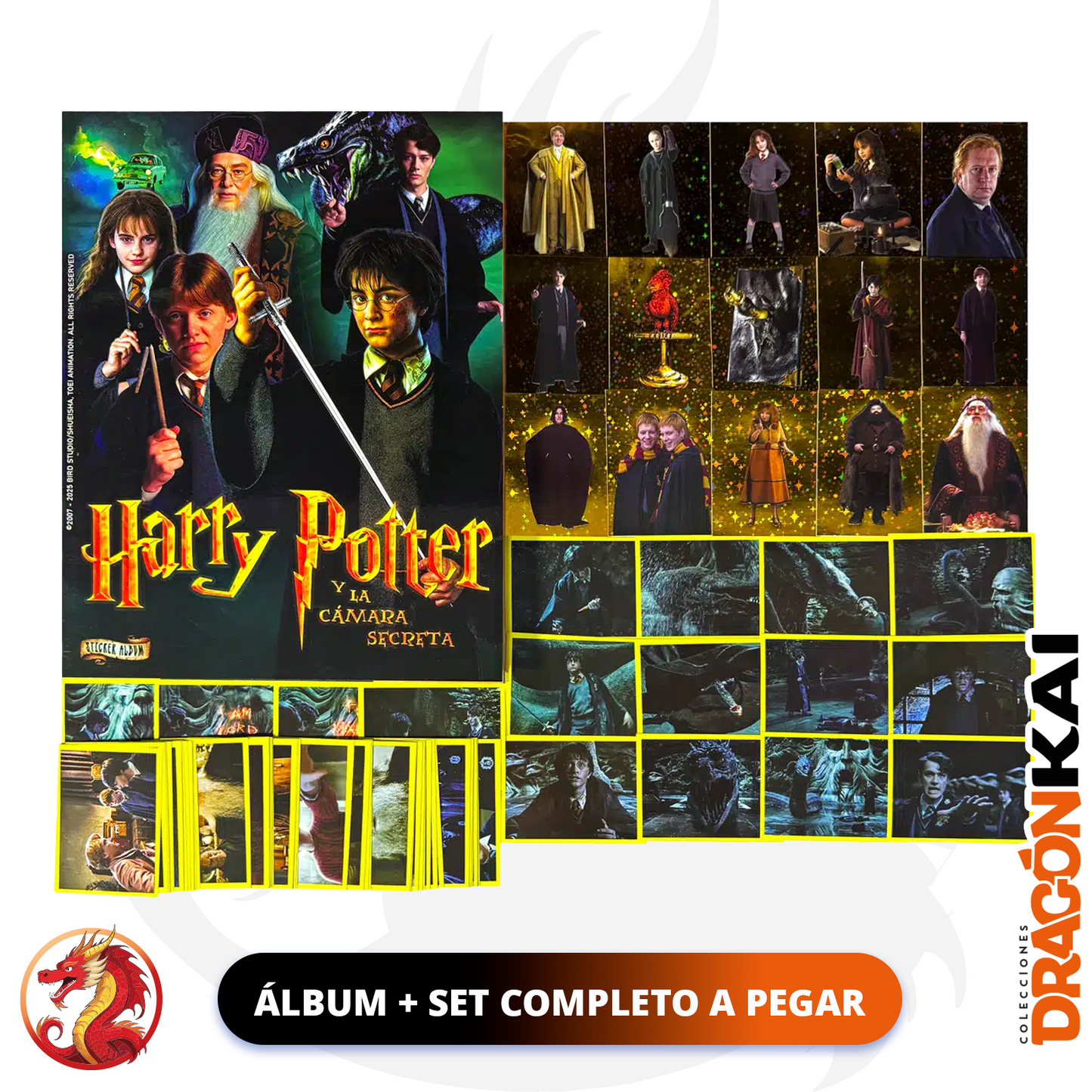 Álbum Harry Potter y La Cámara Secreta + Set completo a pegar