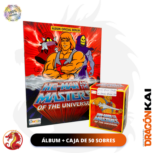 Álbum He Man (Editorial Berlín) + Caja de 50 Sobres