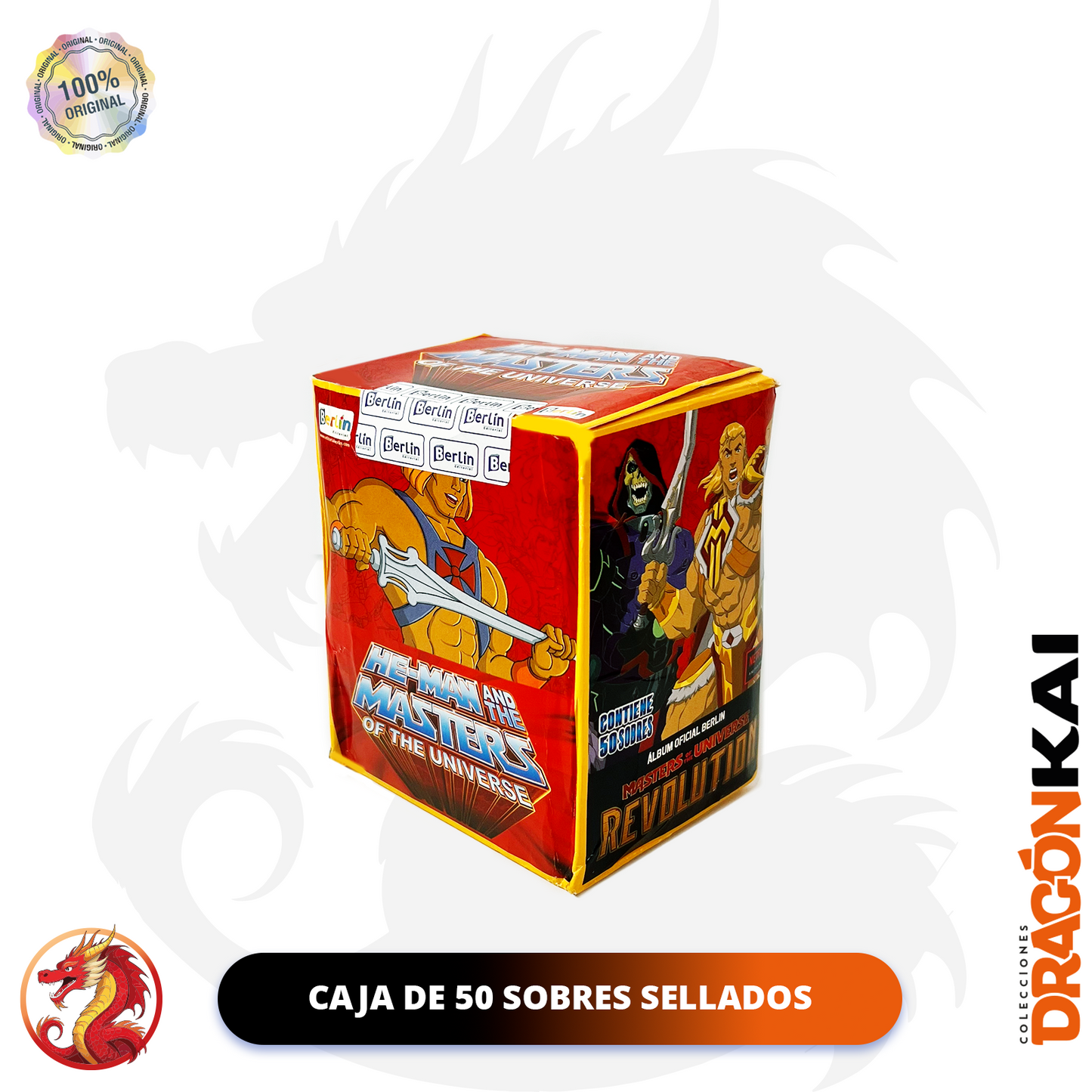 Álbum He Man (Editorial Berlín) + Caja de 50 Sobres
