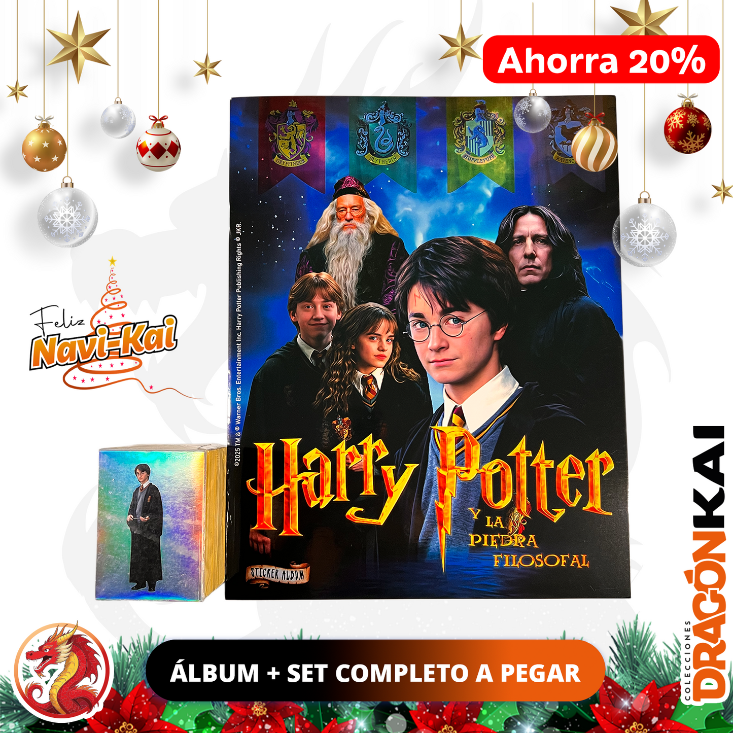 Álbum Harry Potter y La Piedra Filosofal + Set completo a pegar