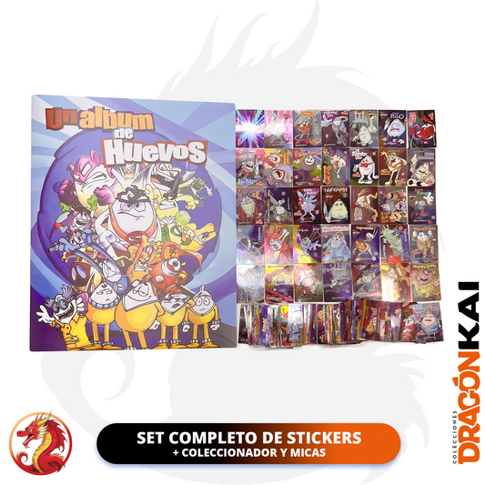Colección de Stickers Huevo Cartoon (Sabritas y Doritos) + Álbum coleccionador
