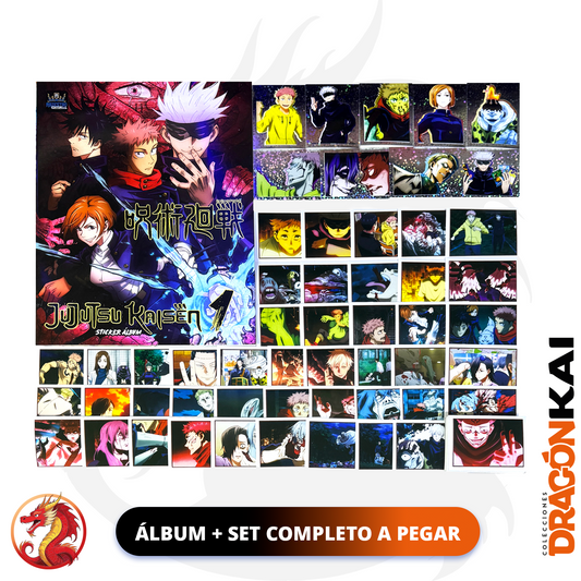 Álbum Jujutsu Kaisen + Set completo a pegar