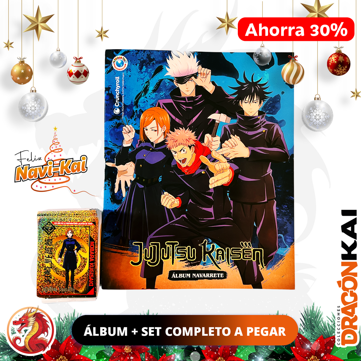 Álbum Jujutsu Kaisen (Navarrete) + Set completo a pegar