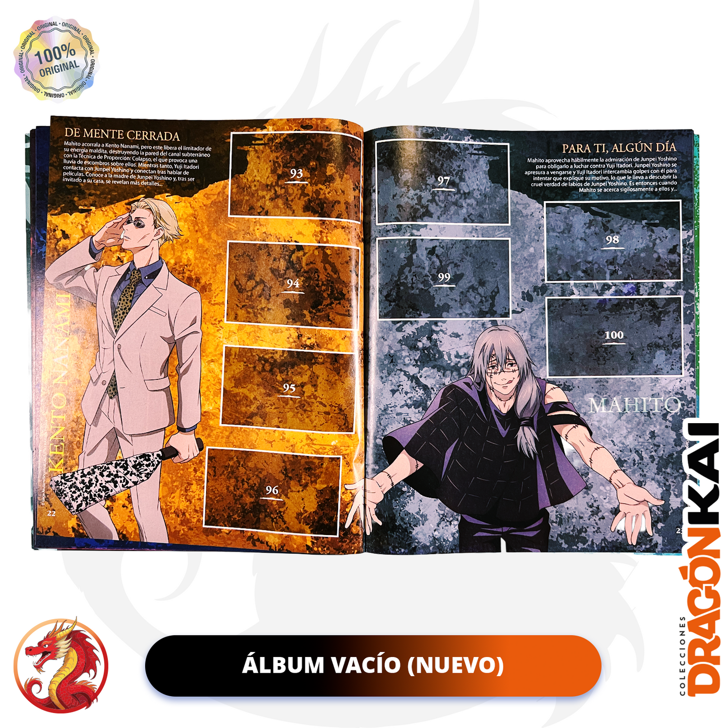 Álbum Jujutsu Kaisen (Navarrete) + Set completo a pegar