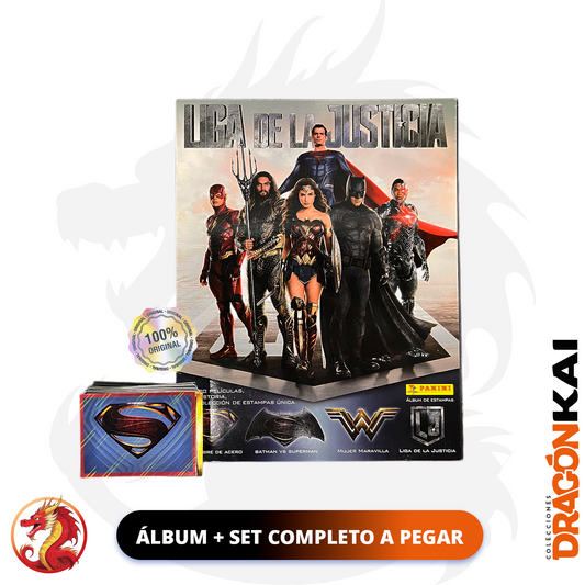 Álbum La Liga de la Justicia (Panini 2018) + Set completo a pegar