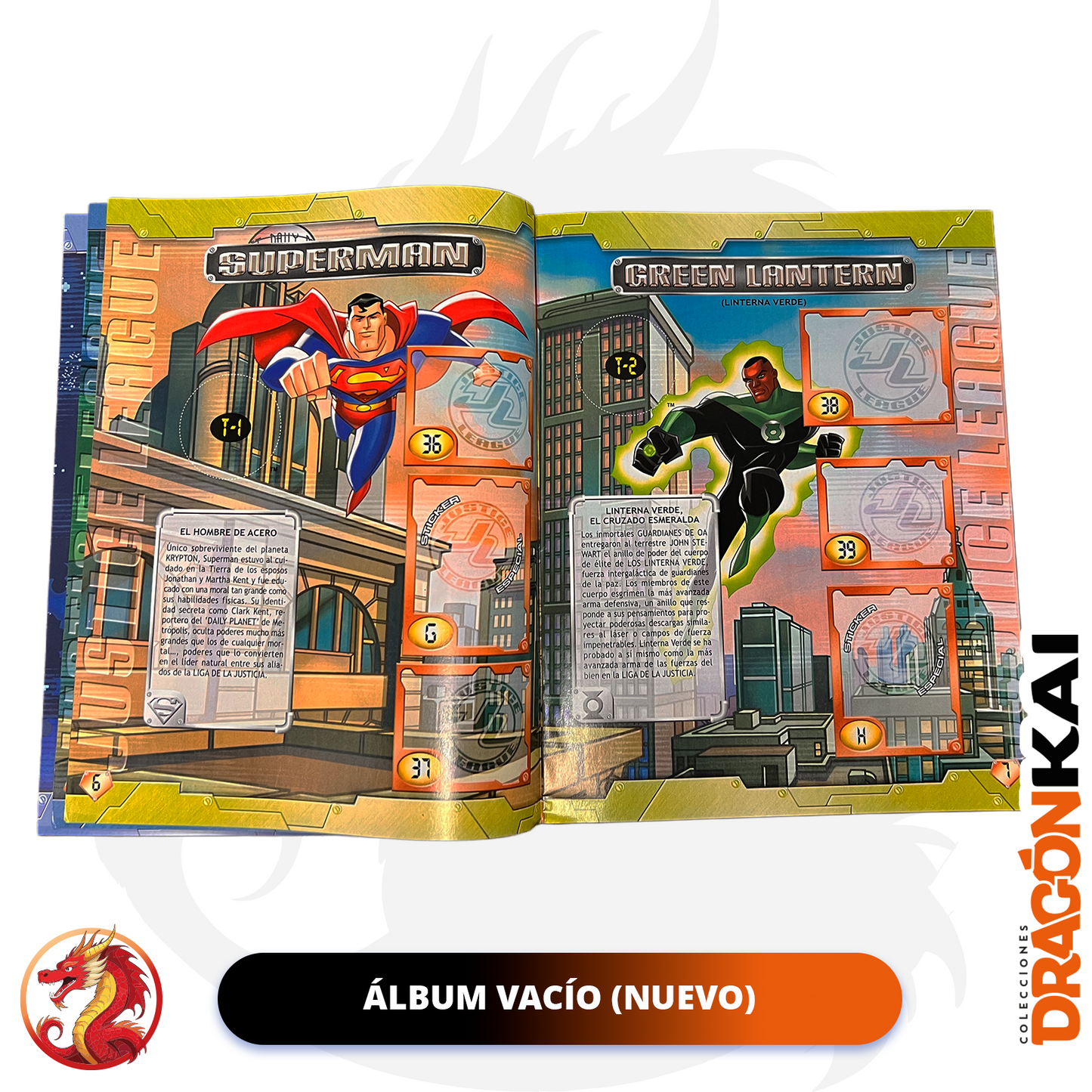Álbum La Liga de la Justicia (Navarrete 2003) + Set completo a pegar