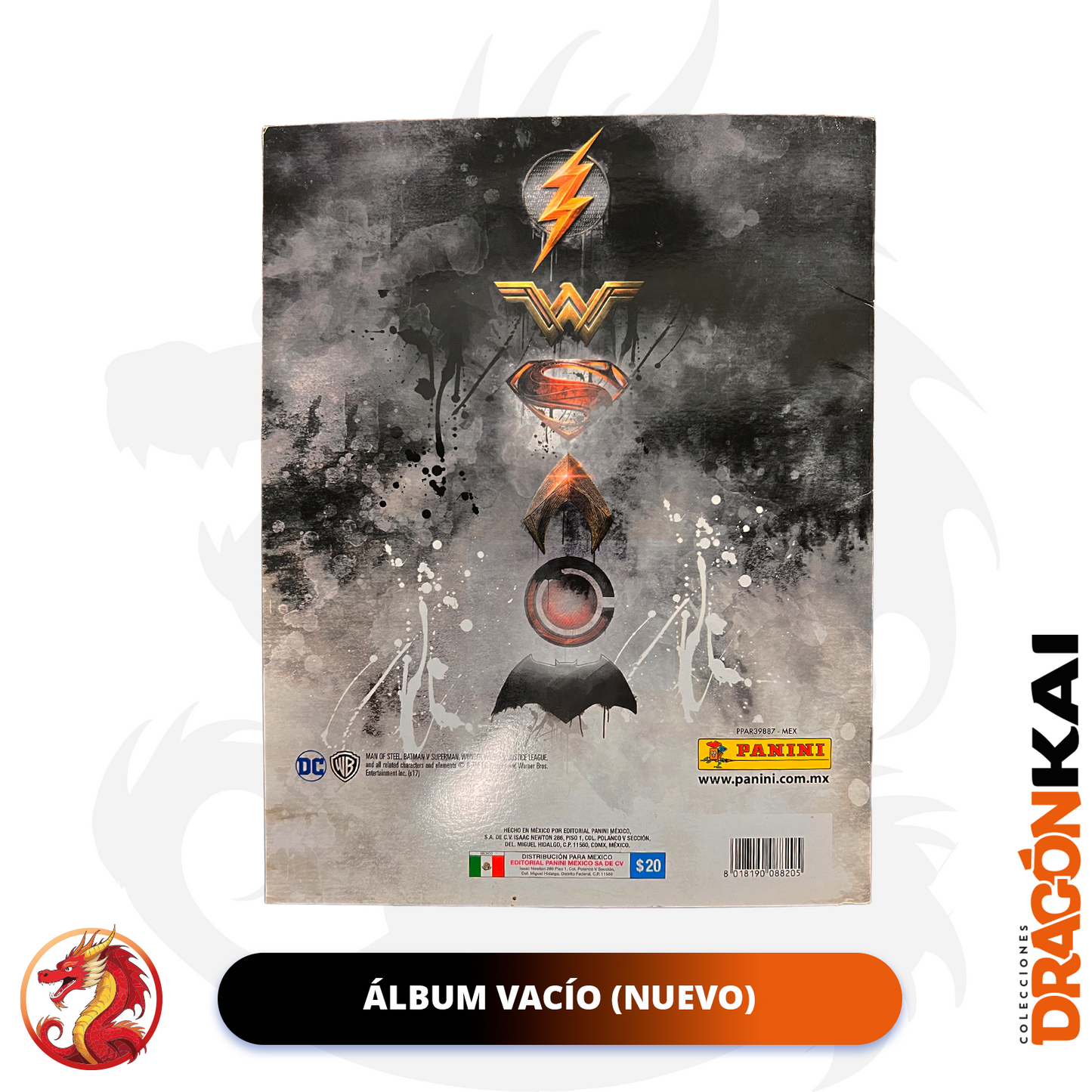 Álbum La Liga de la Justicia (Panini 2018) + Set completo a pegar