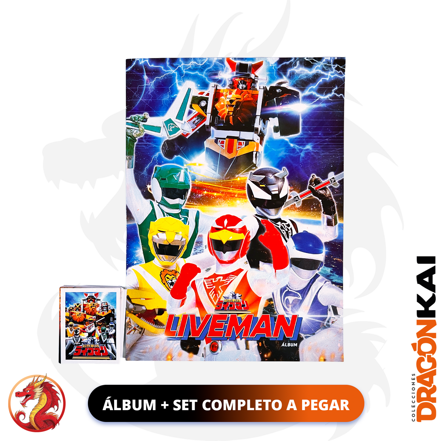 Álbum Liveman + Set completo a pegar