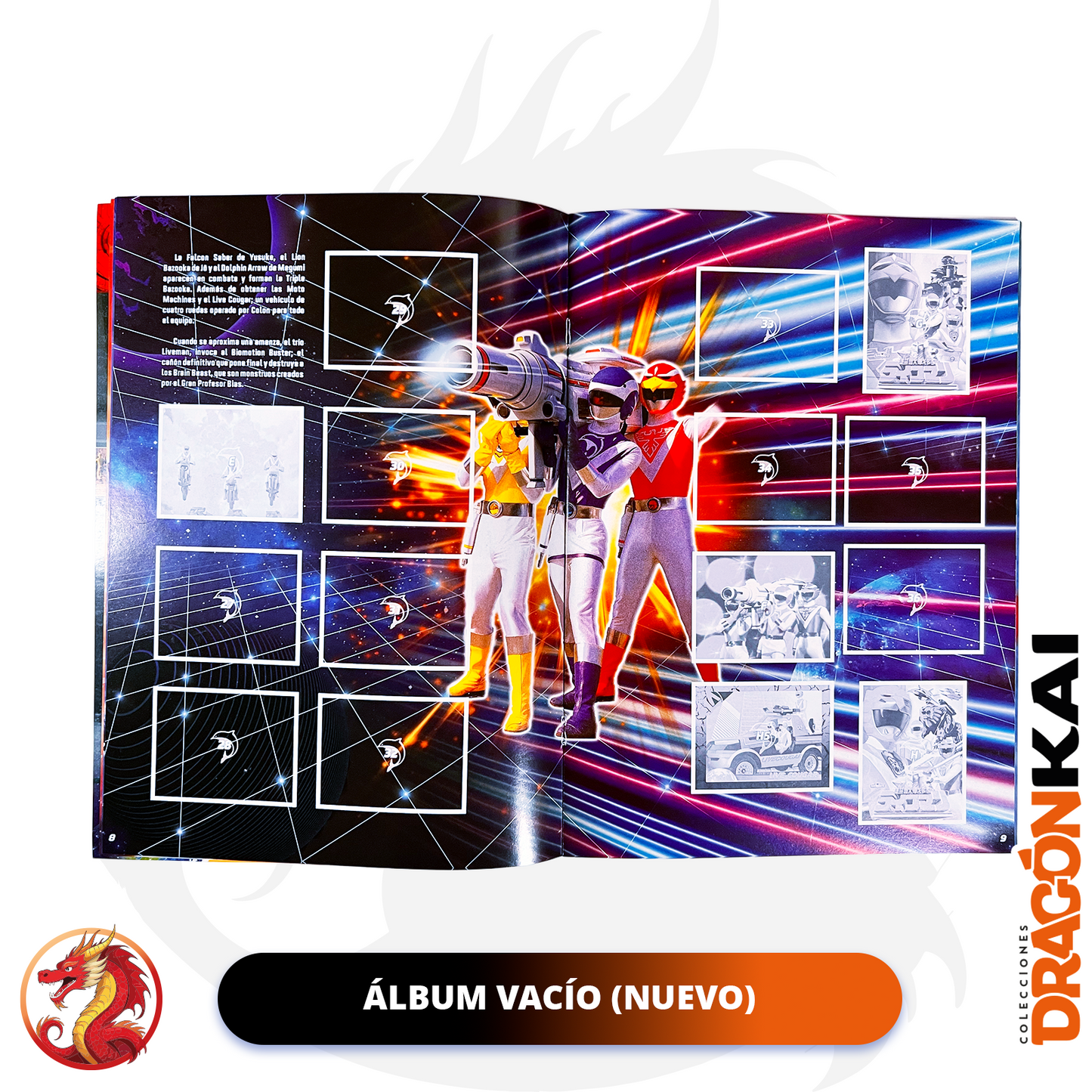 Álbum Liveman + Set completo a pegar