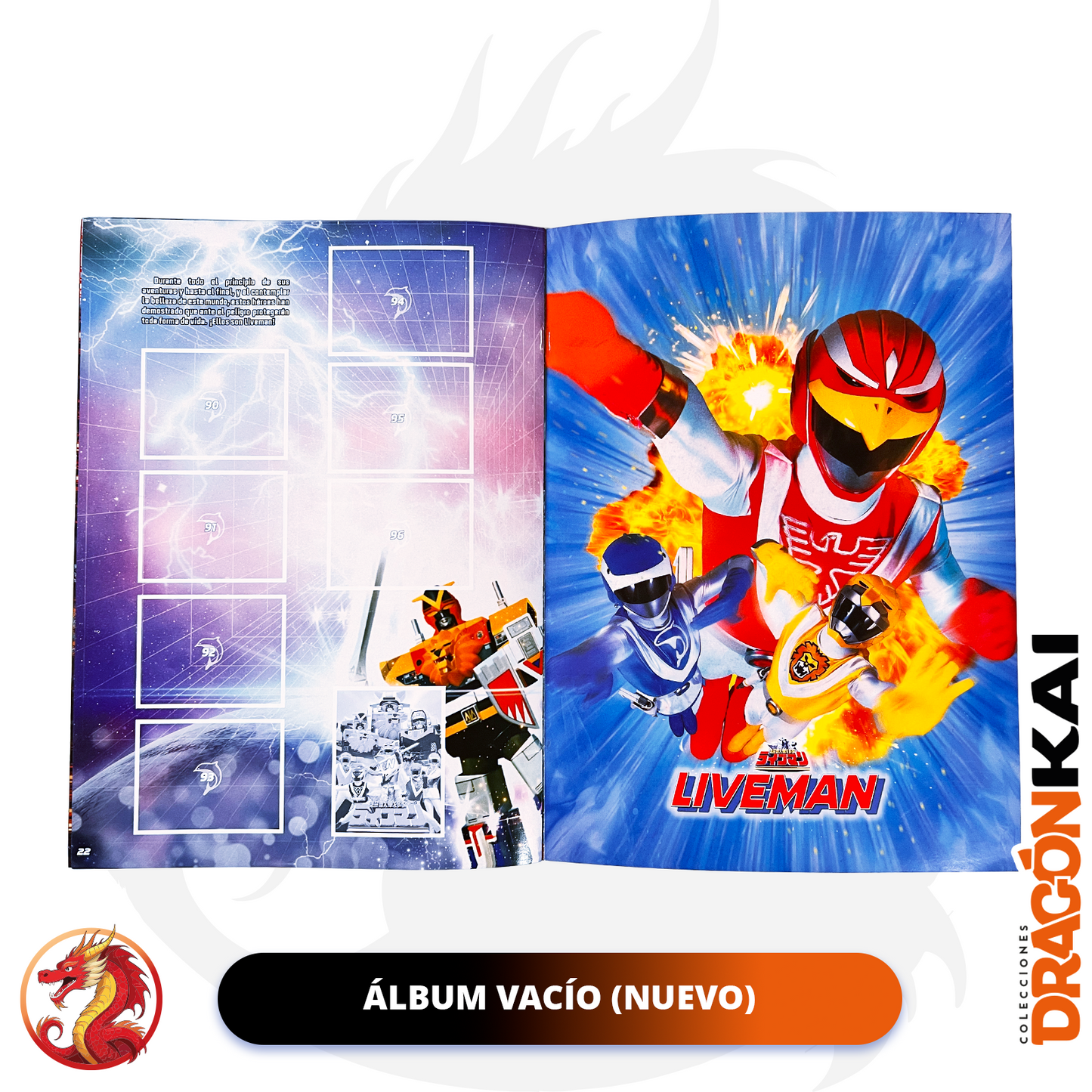 Álbum Liveman + Set completo a pegar