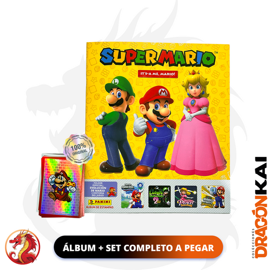 Álbum Super Mario (Panini 2025) + Set completo a pegar