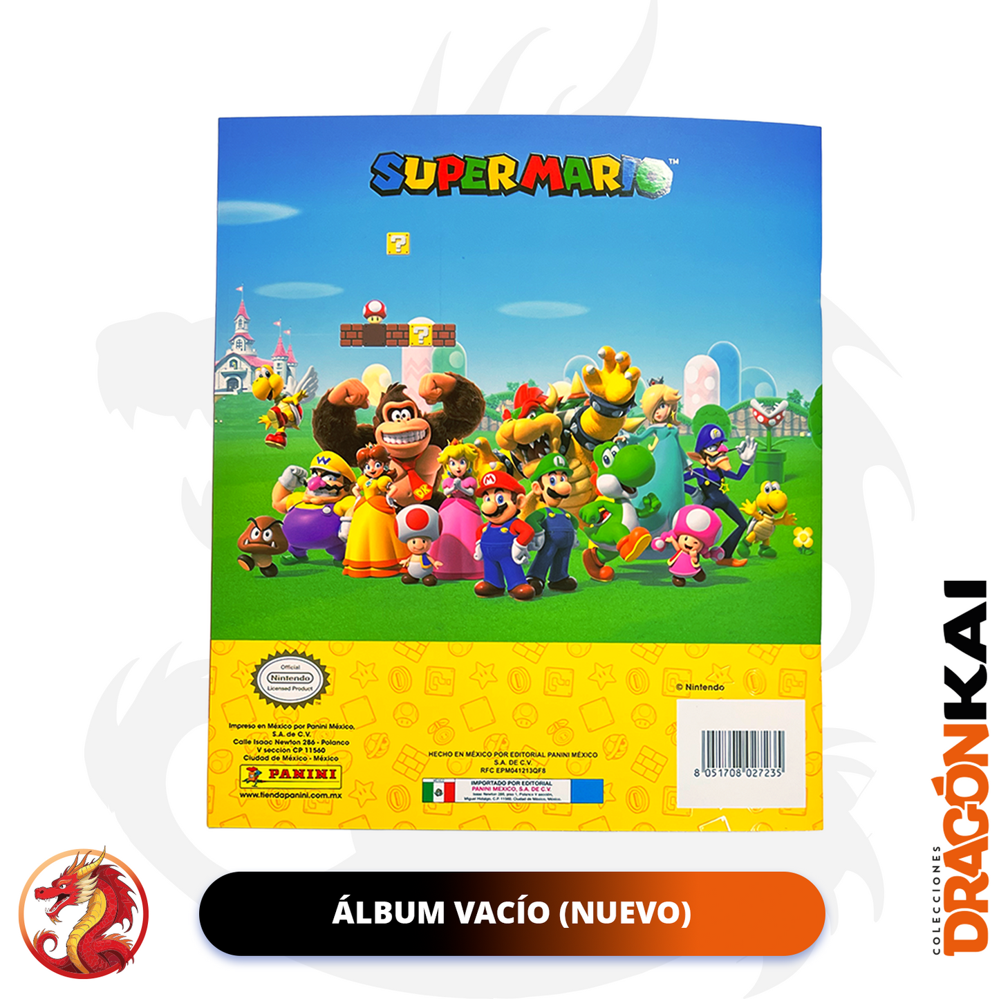 Álbum Super Mario (Panini 2025) + Set completo a pegar