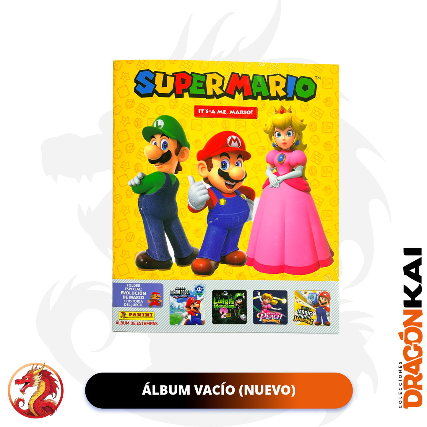 Álbum Super Mario (Panini 2025) + Set completo a pegar