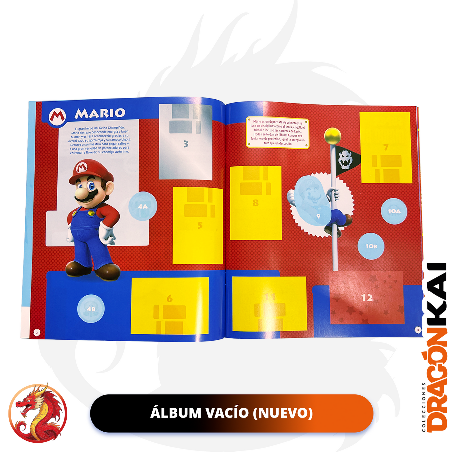 Álbum Super Mario (Panini 2025) + Set completo a pegar