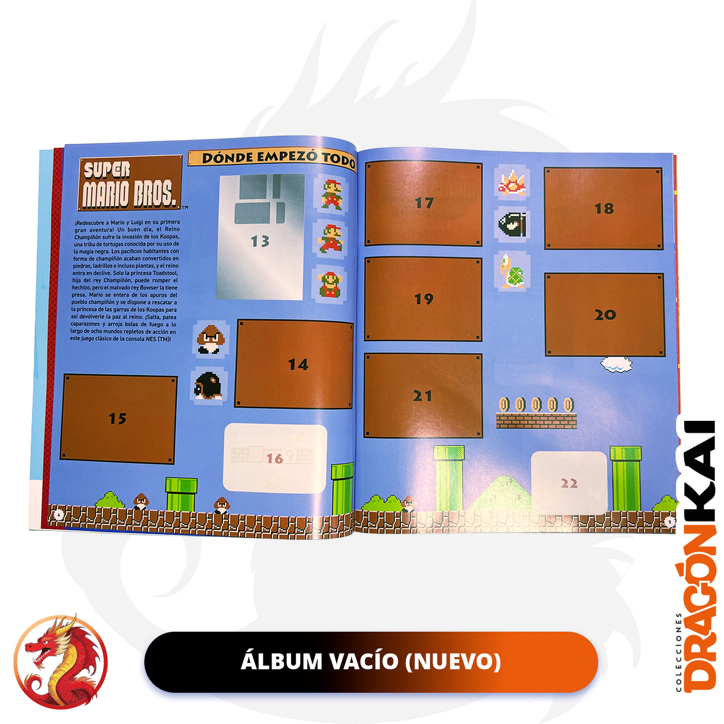 Álbum Super Mario (Panini 2025) + Set completo a pegar