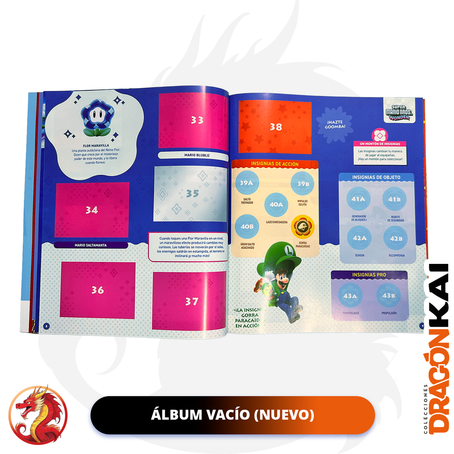 Álbum Super Mario (Panini 2025) + Set completo a pegar