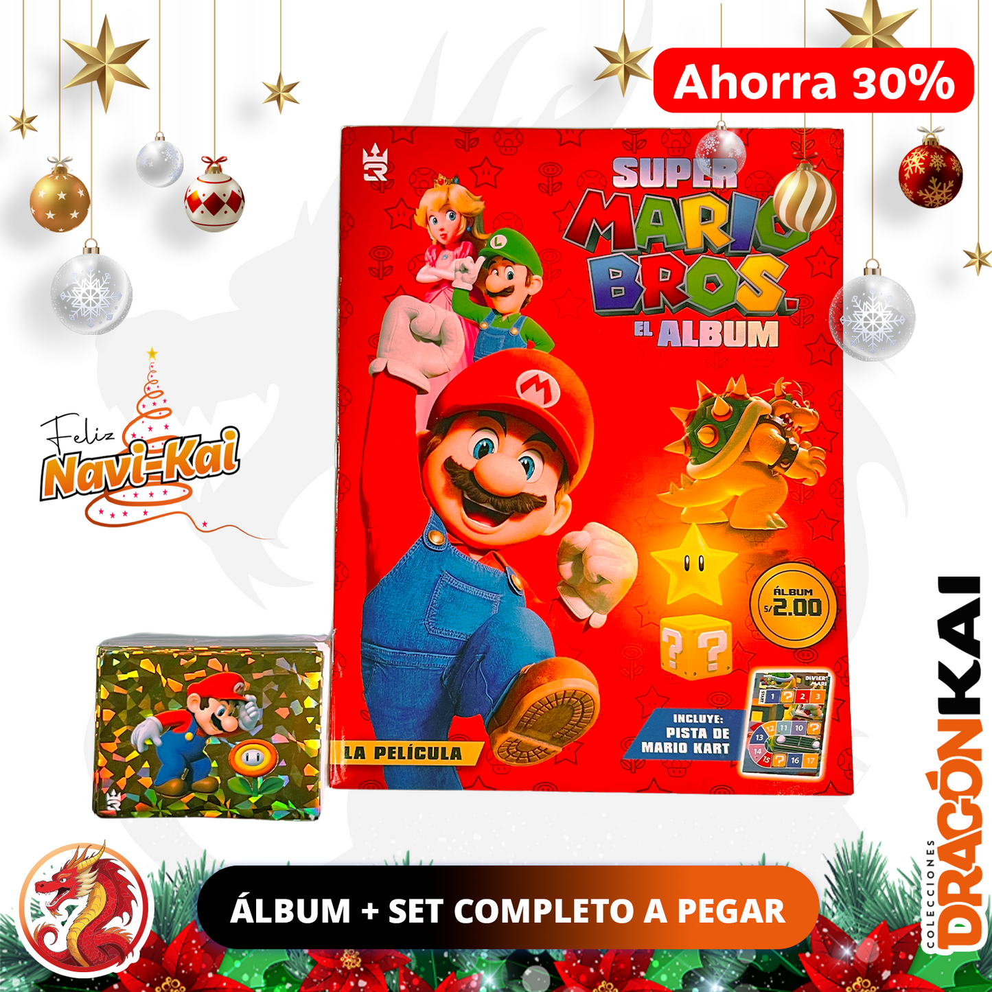 Álbum Super Mario Bros: La Película (3R) + Set completo a pegar