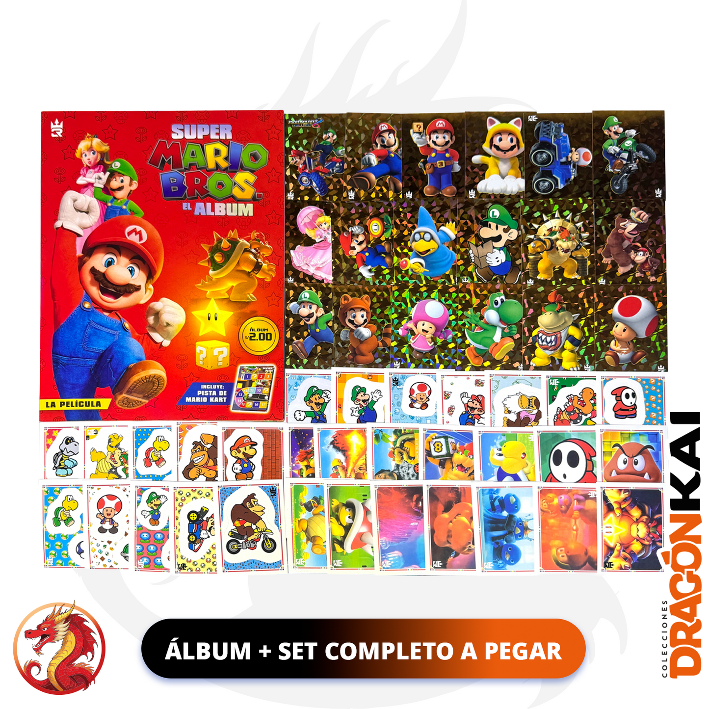 Álbum Super Mario Bros: La Película (3R) + Set completo a pegar