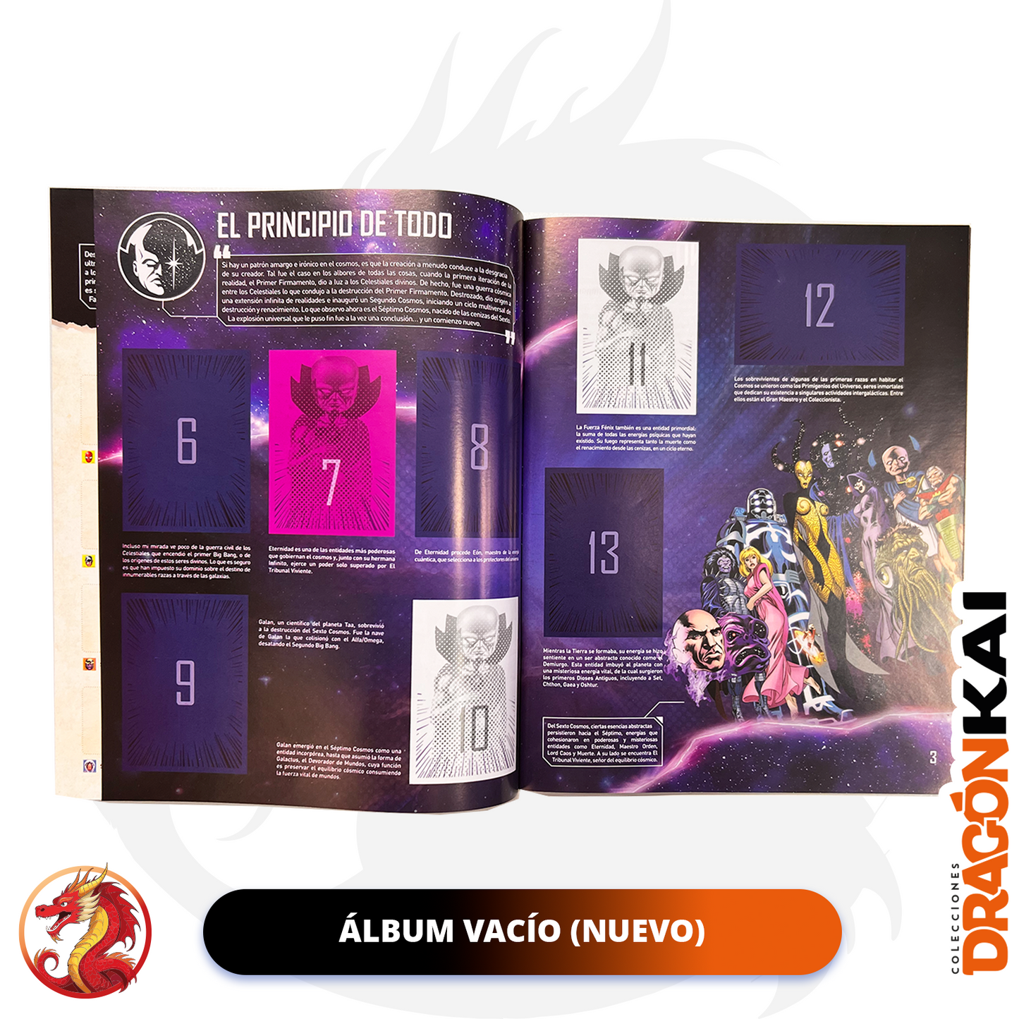 Álbum "Dentro del Universo Marvel” (Panini 2026) + set completo a pegar