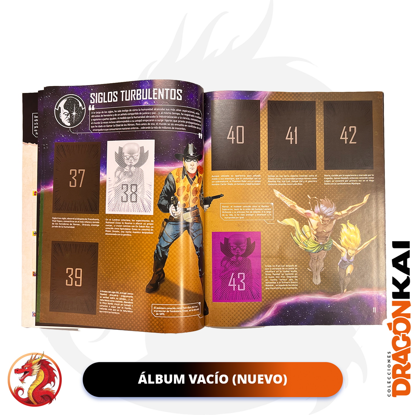 Álbum "Dentro del Universo Marvel” (Panini 2026) + set completo a pegar