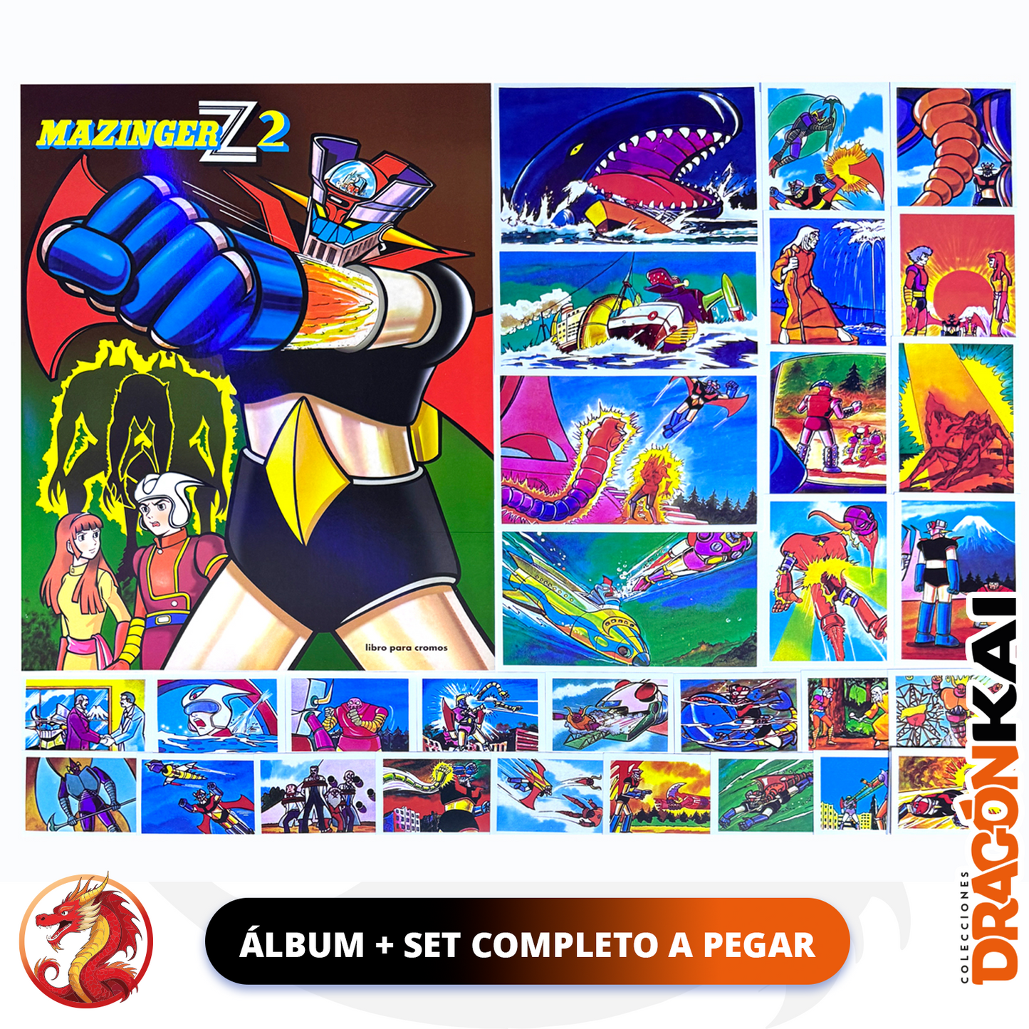 Álbum Mazinger Z2 + Set completo a pegar