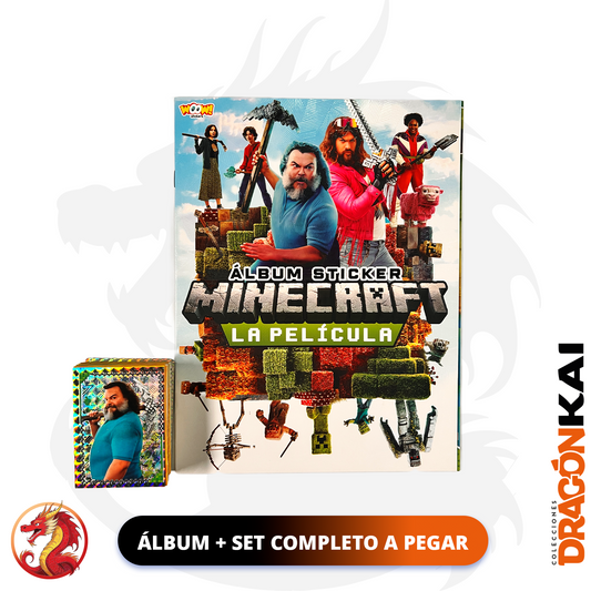 Álbum Minecraft: La Película (Woow Stickers) + Set completo a pegar