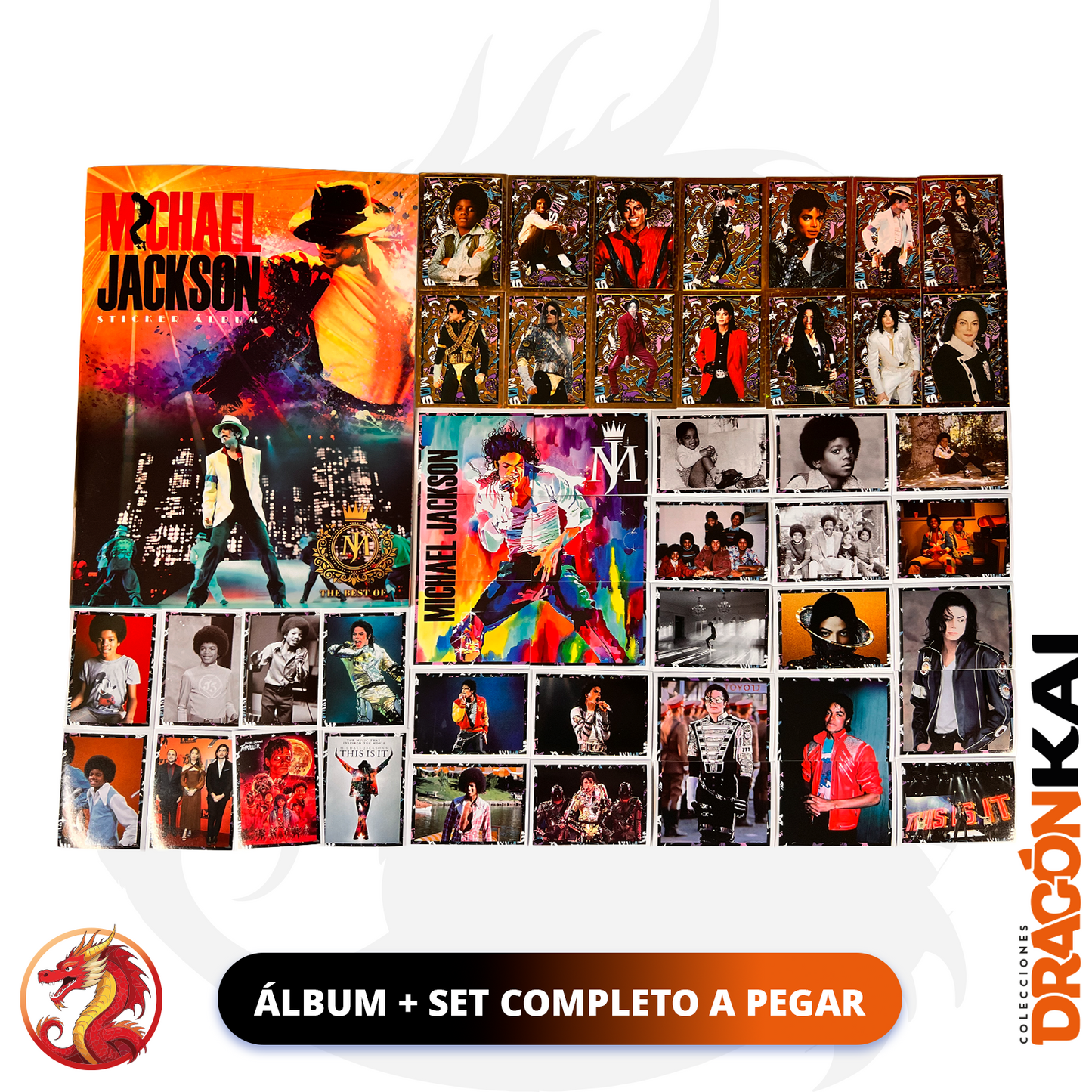 Álbum Michael Jackson + Set completo a pegar