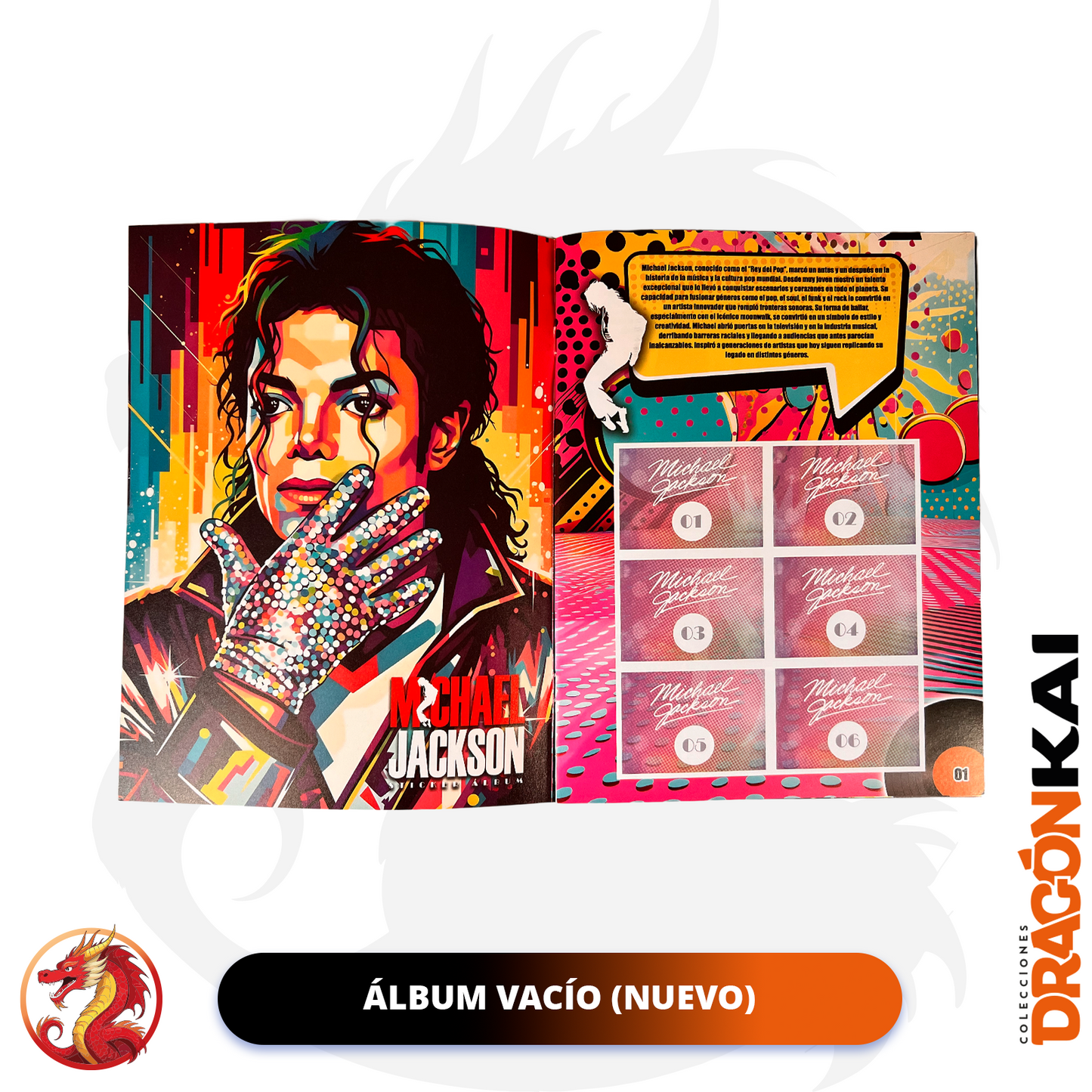 Álbum Michael Jackson + Set completo a pegar