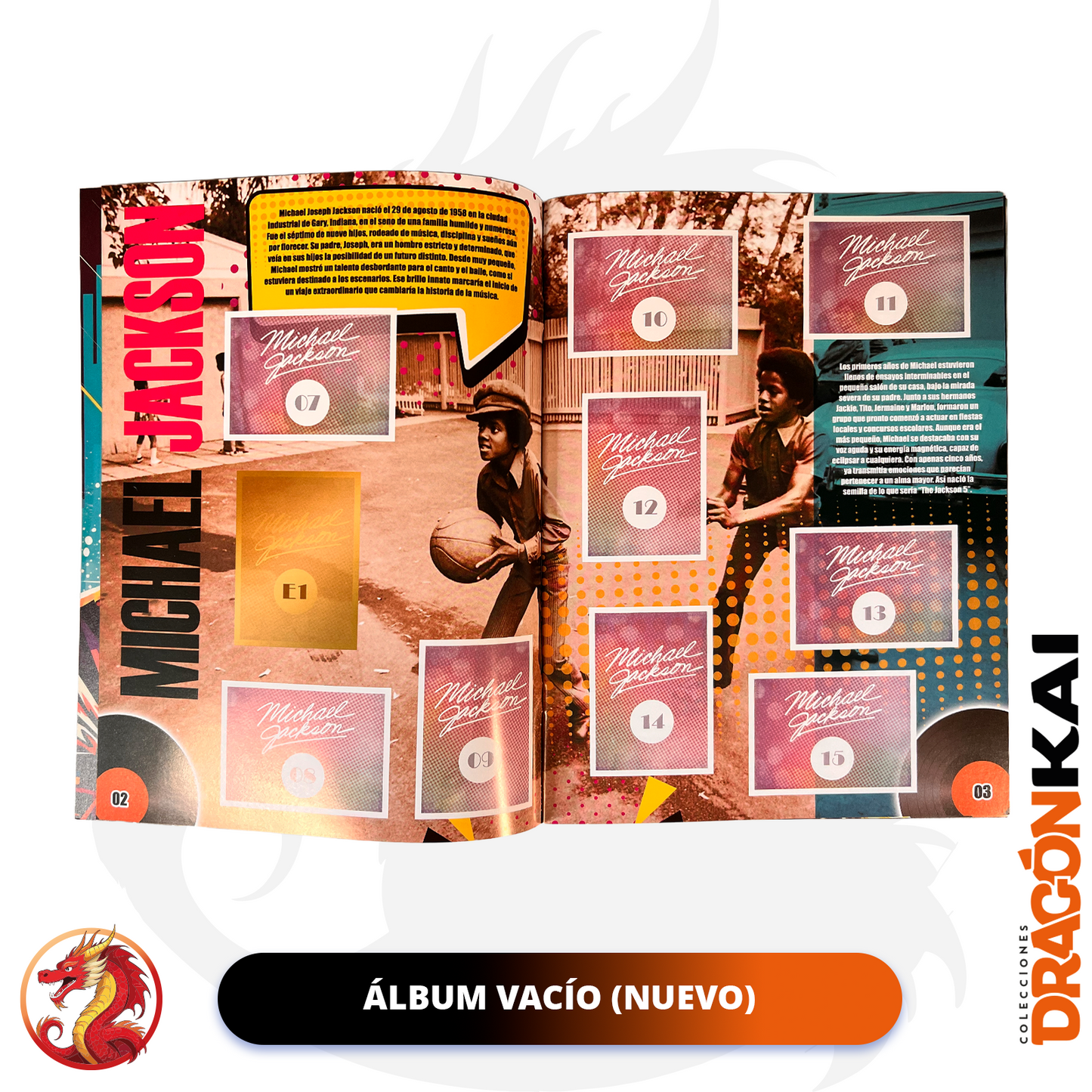 Álbum Michael Jackson + Set completo a pegar