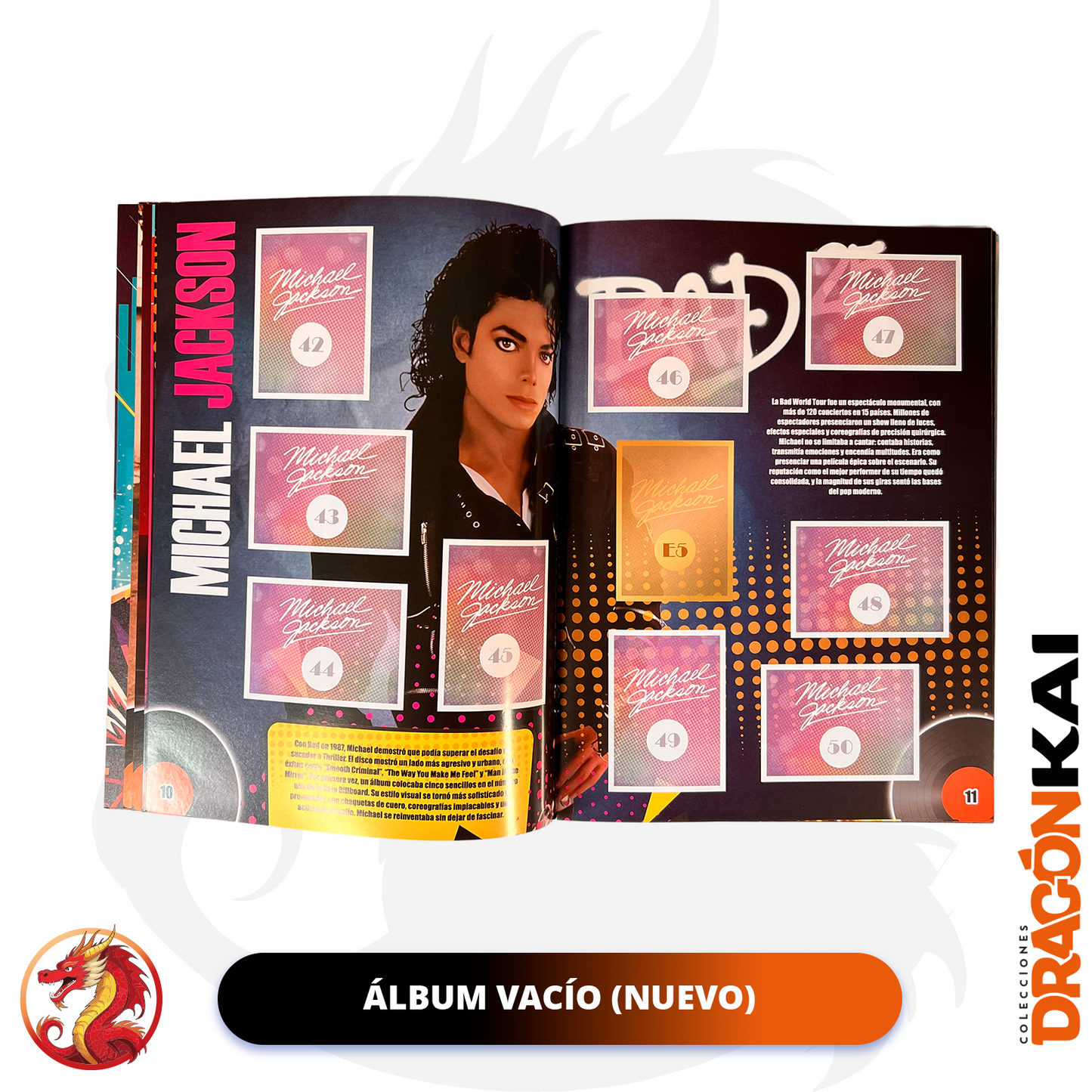 Álbum Michael Jackson + Set completo a pegar