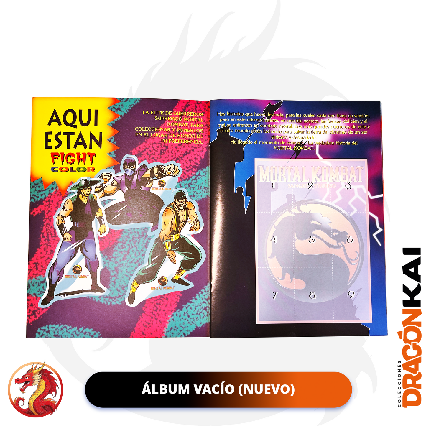 Álbum Mortal Kombat (Re. Salo) + Set completo a pegar