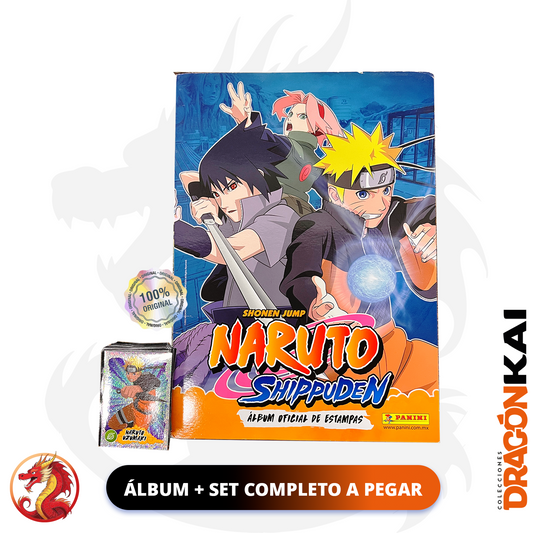 Álbum Naruto Shippuden (Panini 2016) + Set completo a pegar
