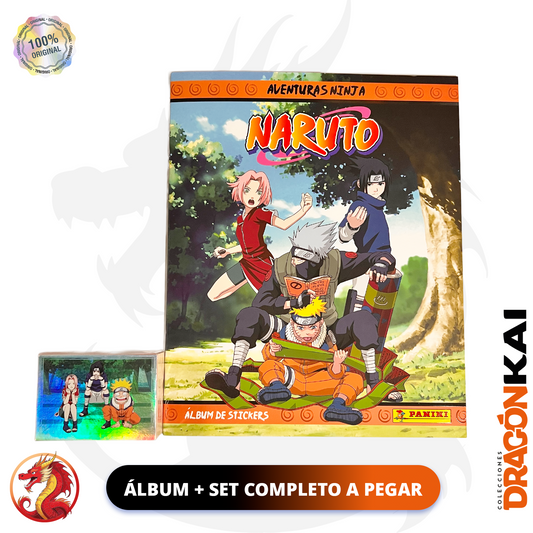 Álbum Naruto Aventuras Ninja (Panini) + Set completo a pegar