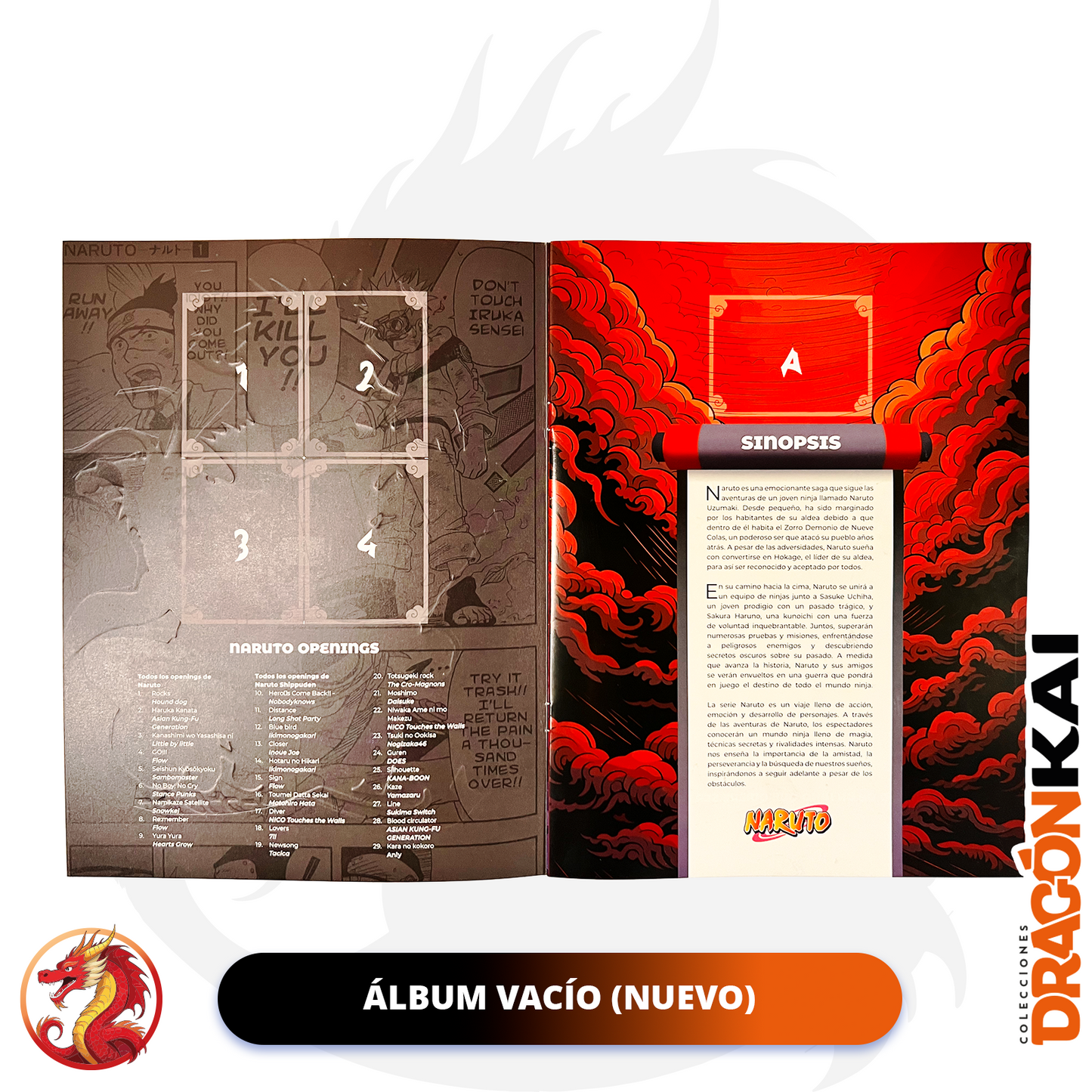 Álbum Naruto + Set completo a pegar