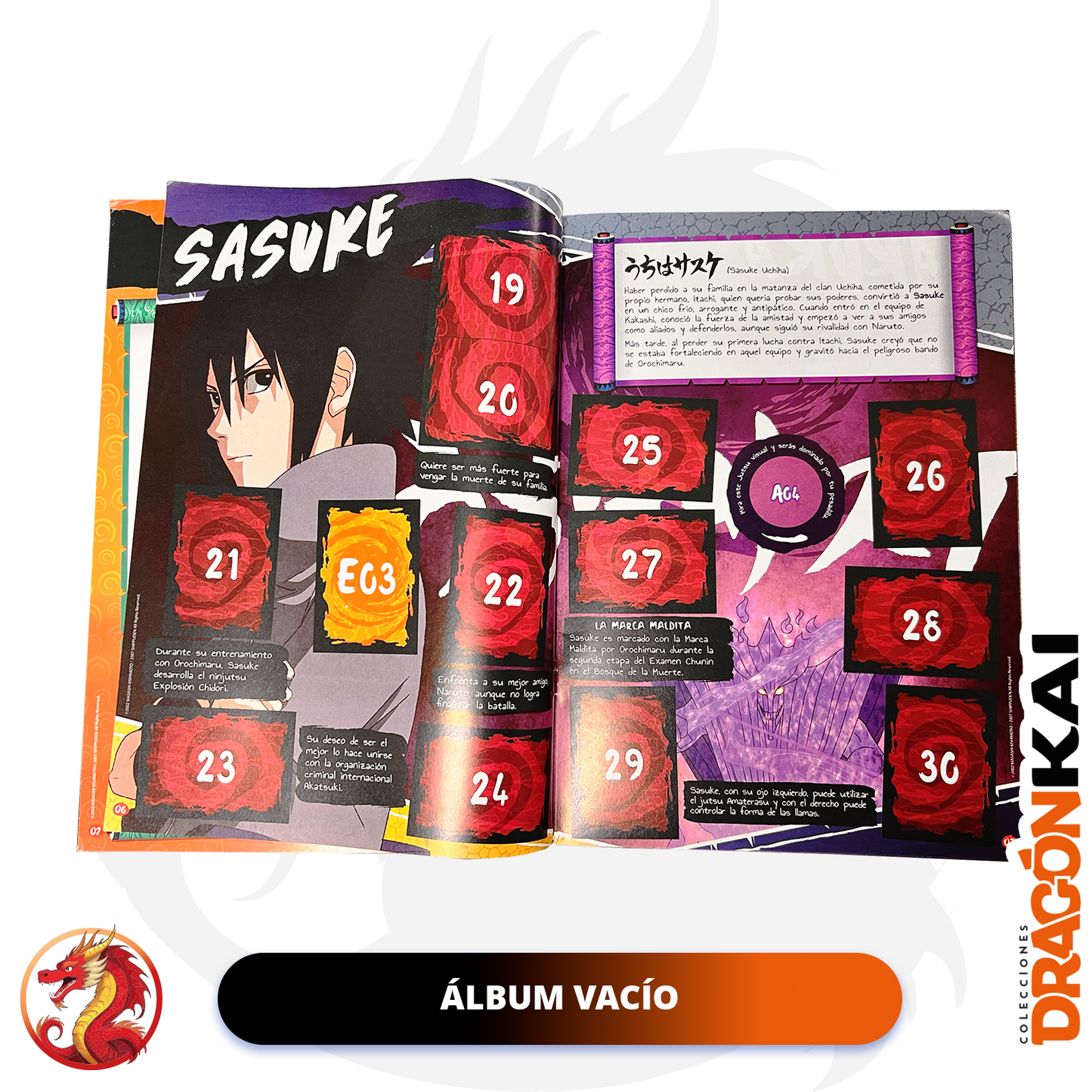 Álbum Naruto Shippuden (Panini 2016) + Set completo a pegar