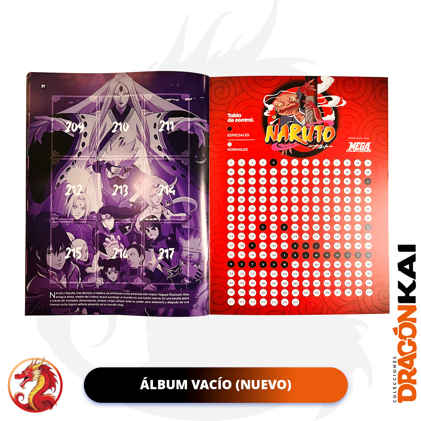 Álbum Naruto + Set completo a pegar
