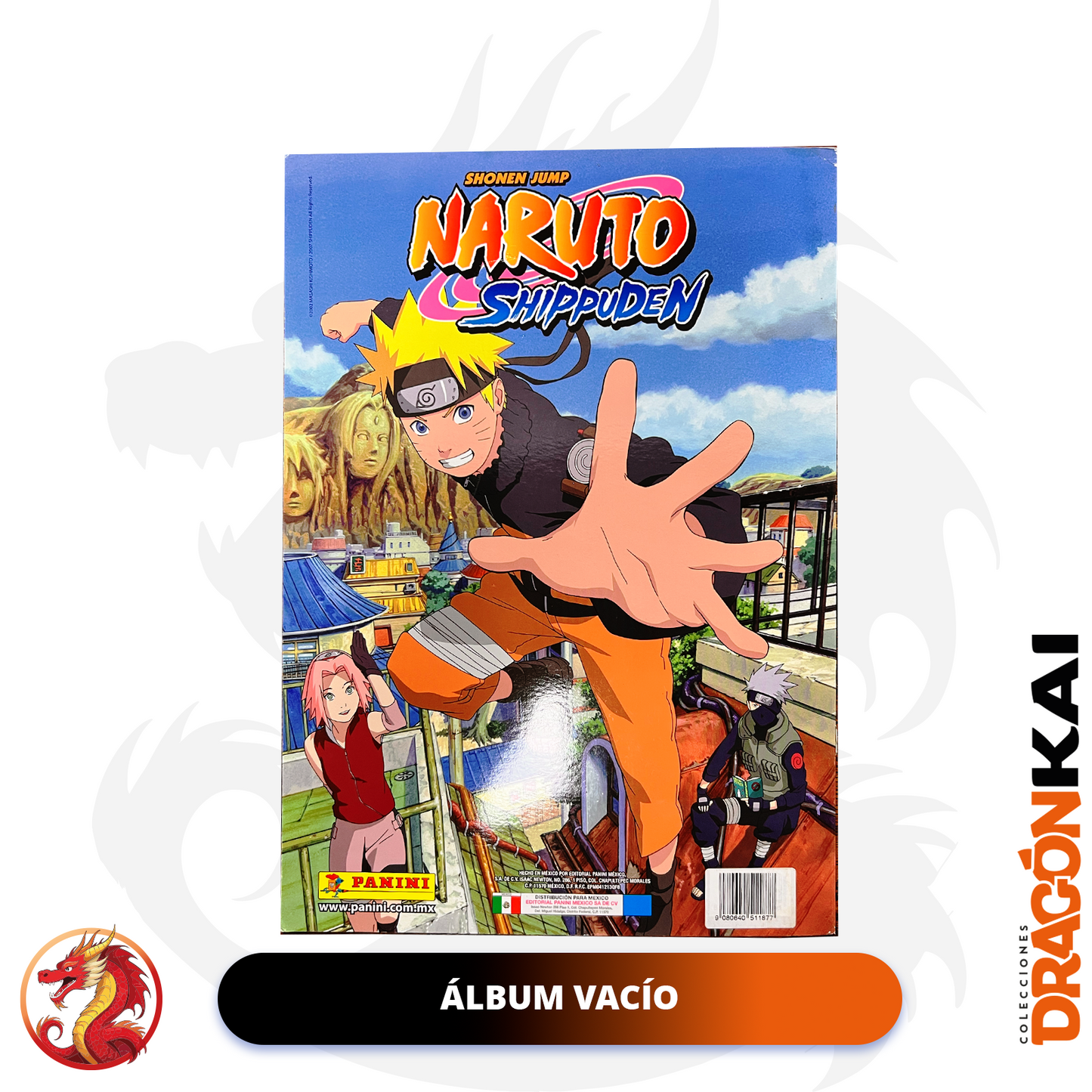 Álbum Naruto Shippuden (Panini 2016) + Set completo a pegar