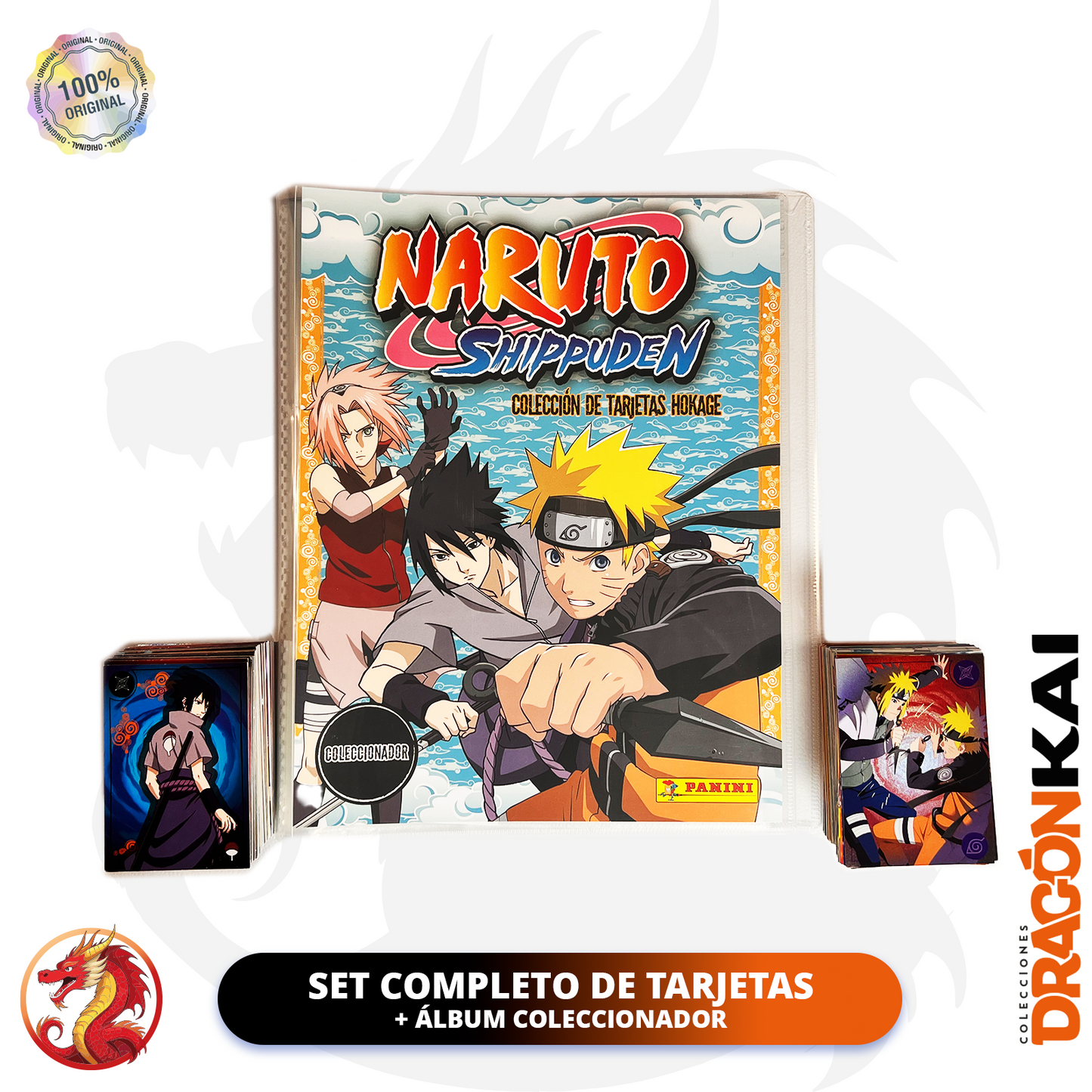 Colección Naruto Shippuden TCG (Panini) Set completo + Álbum Coleccionador