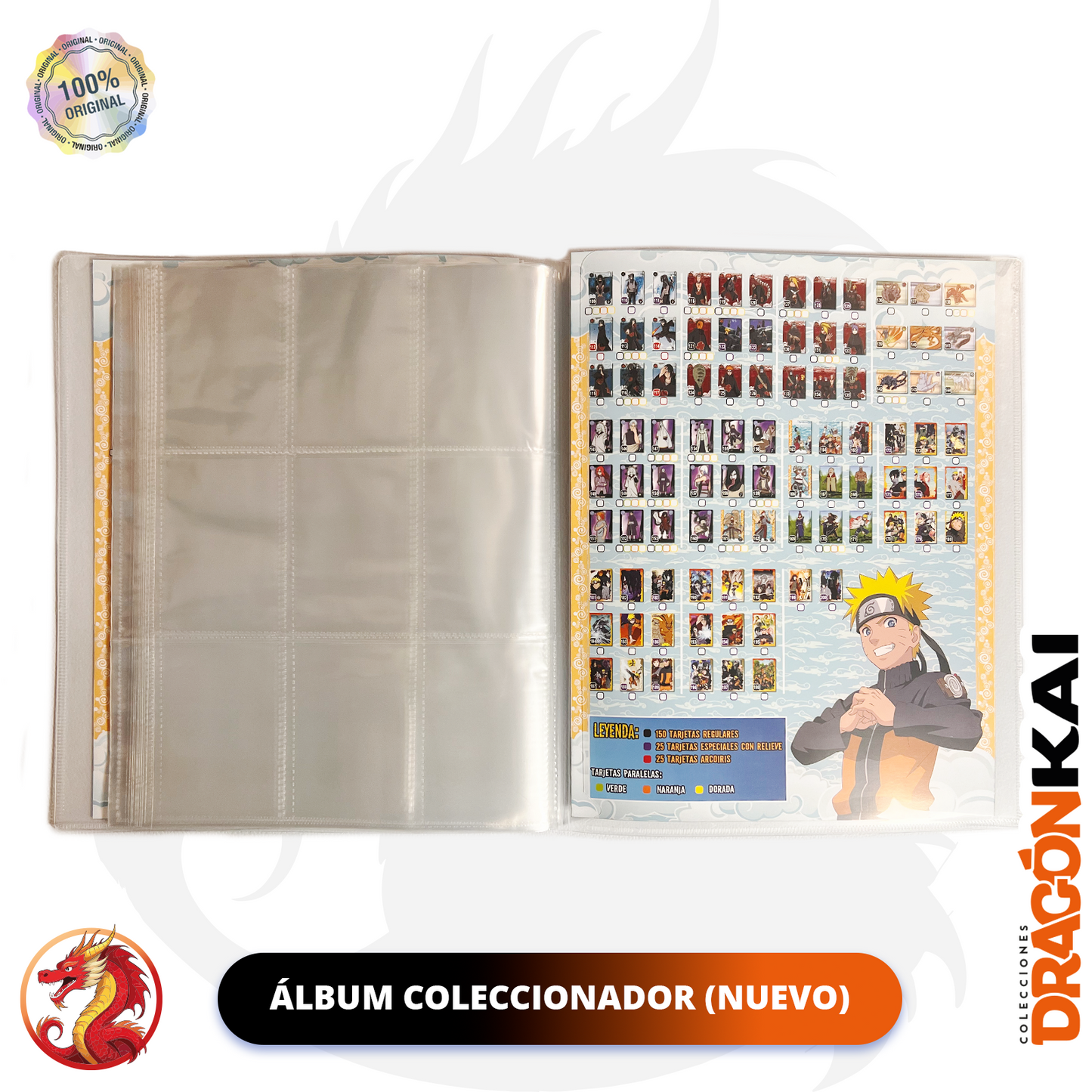 Colección Naruto Shippuden TCG (Panini) Set completo + Álbum Coleccionador