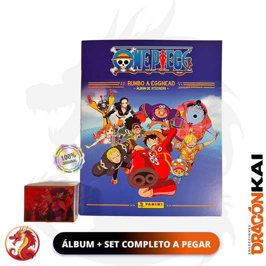 Álbum One Piece: Rumbo a Egghead (Panini 2025) + Set completo a pegar