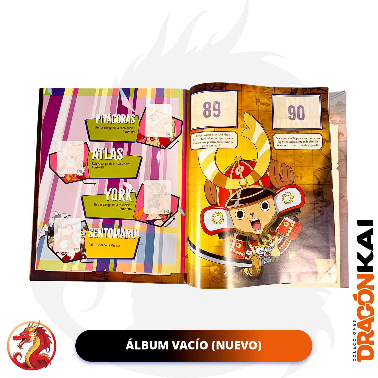 Álbum One Piece: Rumbo a Egghead (Panini 2025) + 4 sobres