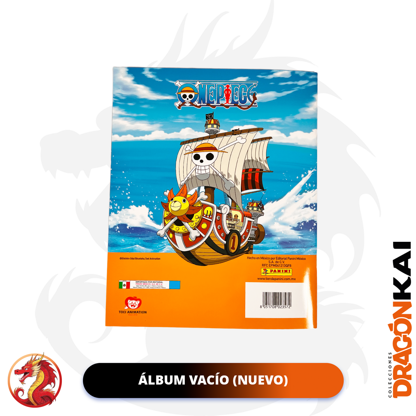 Álbum One Piece: Rumbo a Egghead (Panini 2025) + 4 sobres