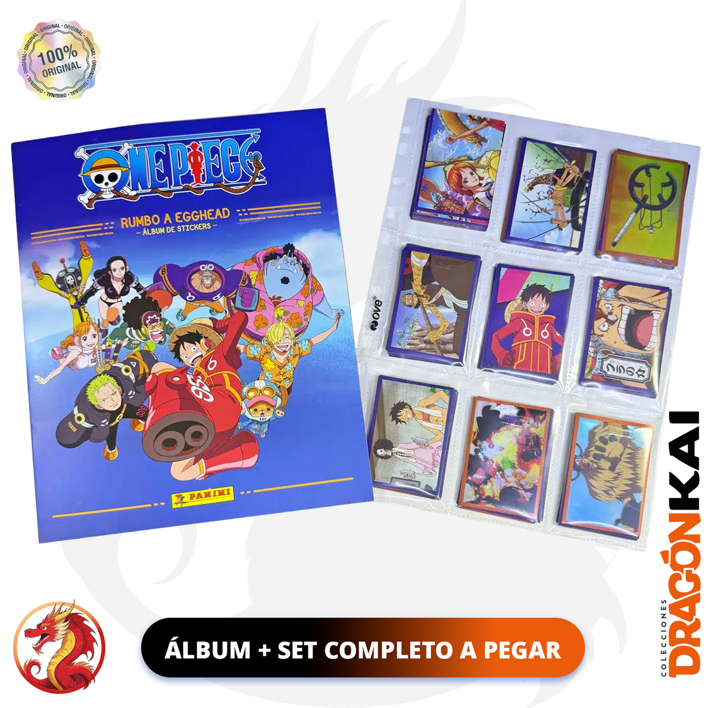 Álbum One Piece: Rumbo a Egghead (Panini 2025) + Set completo a pegar
