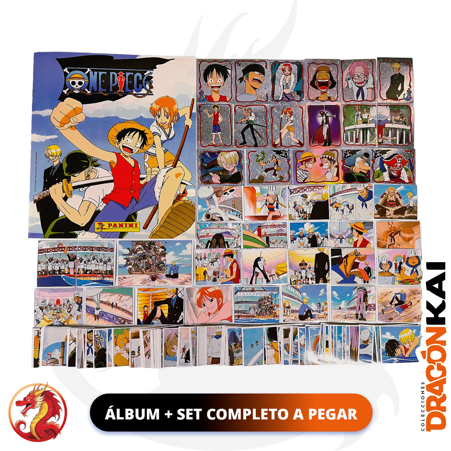 Álbum One Piece (Re. Panini 1999) + Set Completo a pegar