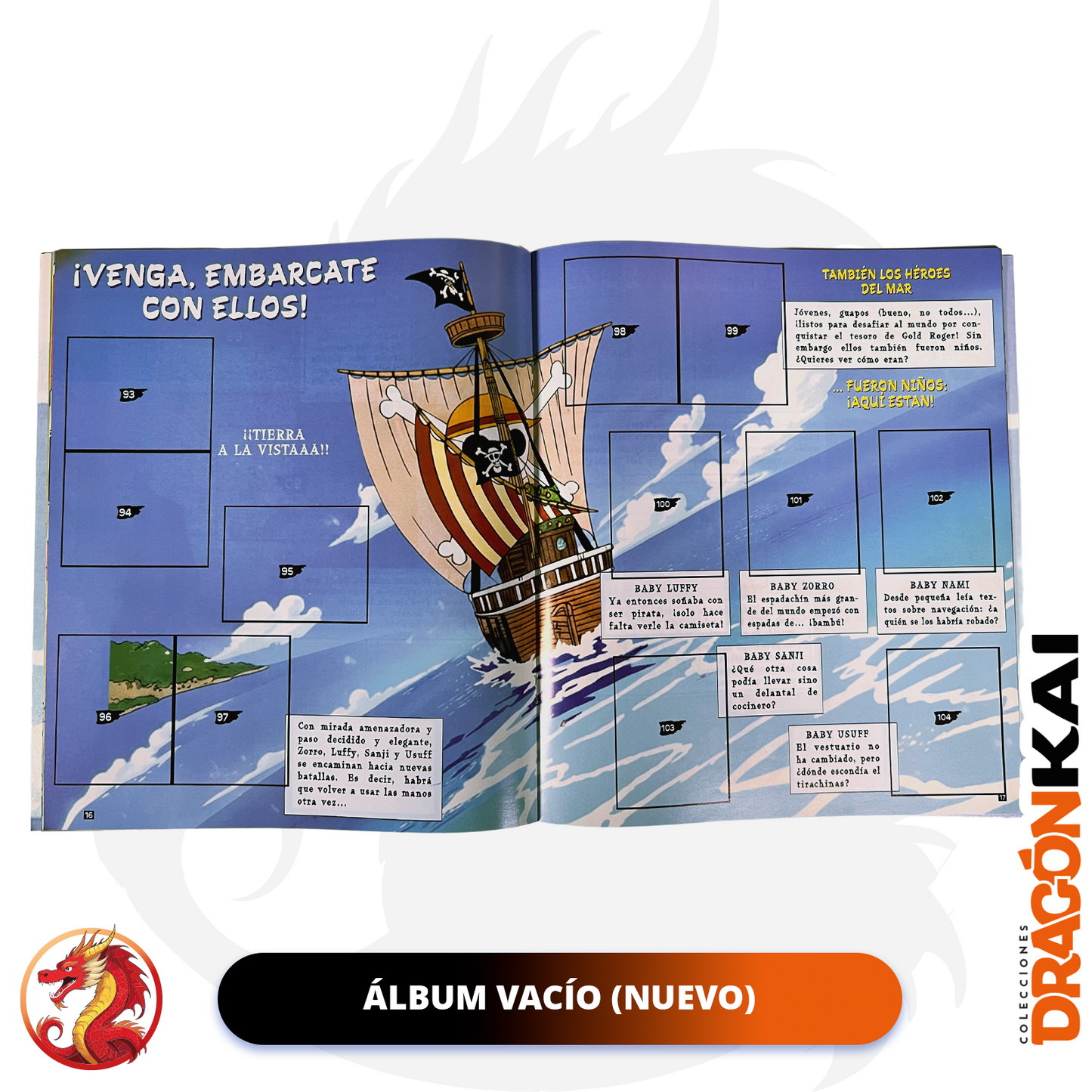 Álbum One Piece (Re. Panini 1999) + Set Completo a pegar