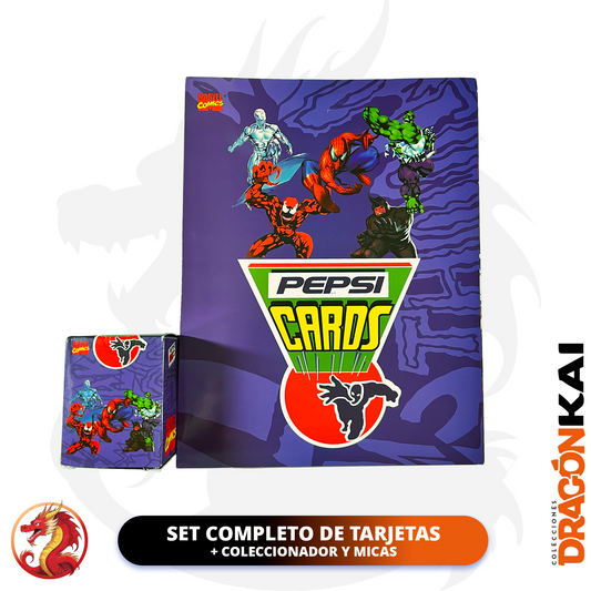 Pepsi Cards Marvel (Re.) | Set completo de tarjetas + coleccionador y micas