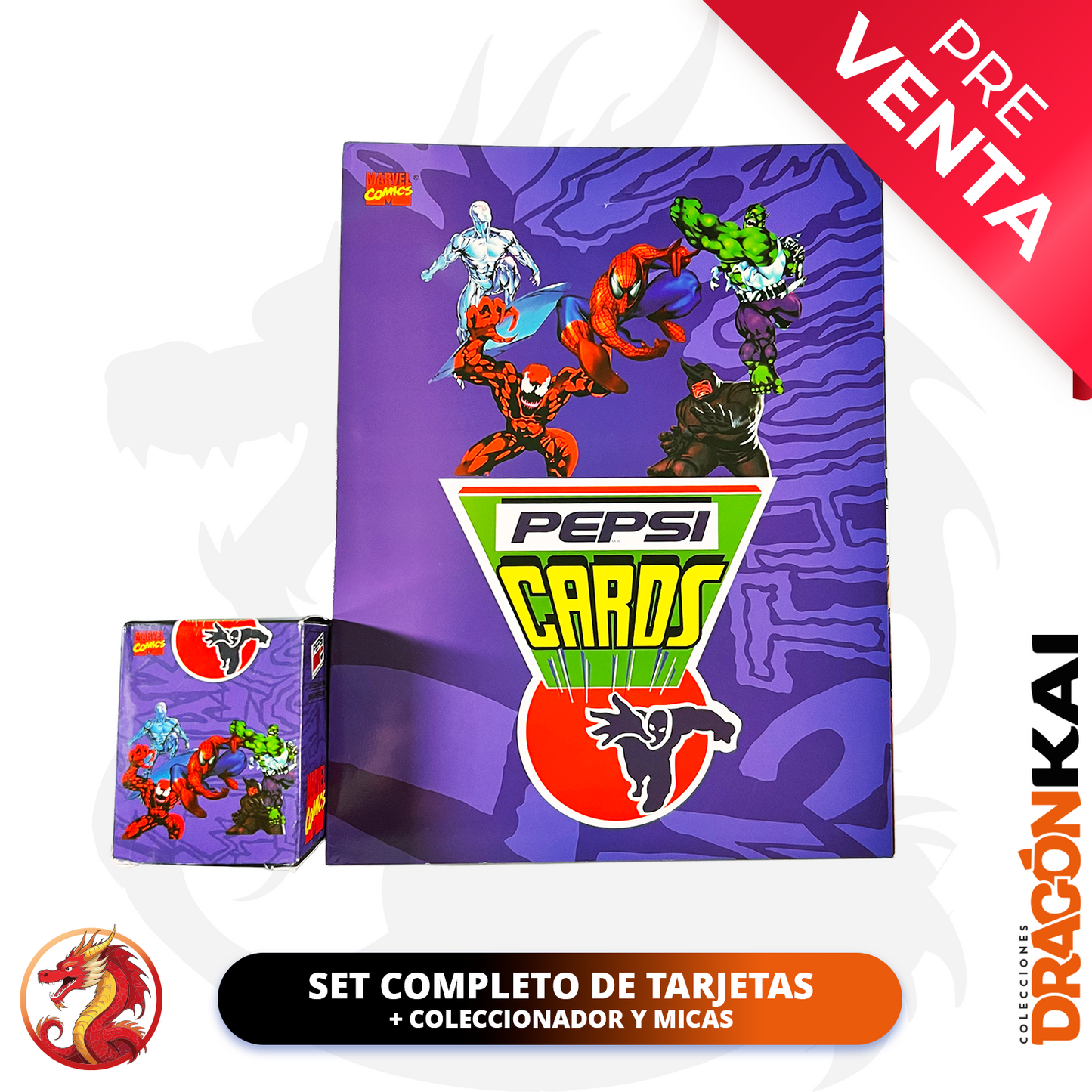 PRE VENTA: Pepsi Cards Marvel (Re.) | Set completo de tarjetas + coleccionador y micas