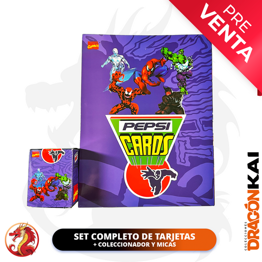 PRE VENTA: Pepsi Cards Marvel (Re.) | Set completo de tarjetas + coleccionador y micas
